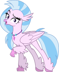 Size: 828x1004 | Tagged: safe, artist:gaelgaming1, imported from derpibooru, silverstream, classical hippogriff, hippogriff, female, simple background, solo, transparent background