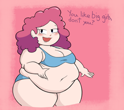 Size: 2250x2000 | Tagged: safe, artist:fattysden, imported from derpibooru, pinkie pie, human, fat, female, obese, plump, pudgy pie