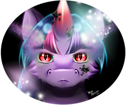 Size: 2680x2238 | Tagged: safe, artist:madartistparadise, imported from derpibooru, twilight sparkle, pony, unicorn, 2017, bust, cheek fluff, colored horn, corrupted twilight sparkle, curved horn, female, horn, mare, red eyes, signature, simple background, slit pupils, solo, sombra eyes, sombra horn, transparent background, unicorn twilight