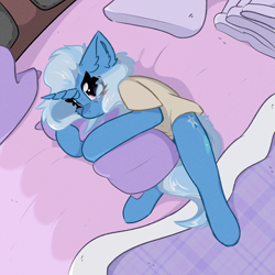 Size: 2000x2000 | Tagged: safe, artist:jubyskylines, imported from derpibooru, trixie, pillow