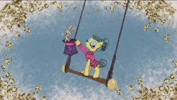 Size: 1280x720 | Tagged: safe, imported from derpibooru, screencap, trapeze star, pony, rabbit, animal, peek behind the boutique, rarity's peek behind the boutique