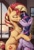 Size: 3840x5568 | Tagged: safe, ai generated, imported from twibooru, sunset shimmer, twilight sparkle, twilight sparkle (alicorn), alicorn, unicorn, ai content, chest fluff, christmas, ear fluff, female, fluffy, generator:stable diffusion, holiday, horn, hug, image, indoors, kissing, lesbian, painting, prompter:thelight3d, snow, tail, window, wings