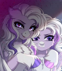 Size: 1782x2048 | Tagged: safe, artist:hakaina, oc, oc only, pony, duo, duo female, female, mare