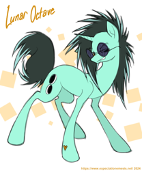 Size: 500x600 | Tagged: safe, artist:expectationemesis, derpibooru exclusive, imported from derpibooru, oc, oc only, oc:lunar octave, pony, unicorn, grin, heart, heart mark, horn, lidded eyes, male, parent:vinyl scratch, simple background, smiling, solo, spiky mane, spiky tail, stallion, standing, sunglasses, tail, white background