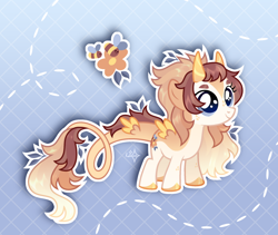 Size: 1920x1623 | Tagged: safe, artist:kabuvee, imported from derpibooru, oc, female, filly, foal, horns, solo, tail wings