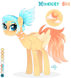 Size: 1920x2100 | Tagged: safe, artist:kabuvee, imported from derpibooru, oc, oc:midnight sun, pegasus, pony, colored wings, female, mare, simple background, solo, transparent background, two toned wings, wings