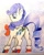 Size: 2965x3662 | Tagged: safe, artist:ponsce, imported from derpibooru, rarity, pony, unicorn, butt, clothes, dock, eyeshadow, female, horn, implied ass kissing, lidded eyes, looking at you, looking back, looking back at you, makeup, mare, mistletoe, neck bow, plot, rearity, socks, solo, standing, tail, traditional art