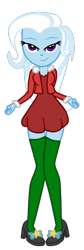 Size: 462x1369 | Tagged: safe, artist:gmaplay, edit, imported from derpibooru, trixie, equestria girls, christmas, clothes, female, holiday, recolor, simple background, solo, transparent background