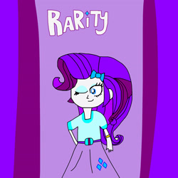 Size: 3072x3072 | Tagged: safe, artist:chikamotokenji, imported from derpibooru, rarity, human, equestria girls, female, solo