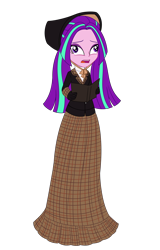 Size: 2000x3125 | Tagged: safe, artist:cartoonmasterv3, artist:nie-martw-sie-o-mnie, imported from derpibooru, aria blaze, human, undead, zombie, equestria girls, caroling, christmas, christmas 2024, clothes, dress, female, gown, holiday, humanized, long dress, long skirt, over enthusiastic carolers, simple background, skirt, solo, transparent background, victorian, victorian dress