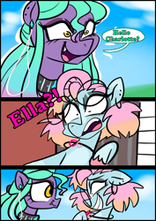 Size: 1240x1754 | Tagged: safe, artist:jully-park, imported from derpibooru, oc, oc:charlotte parker, oc:ella evans, earth pony, pony, comic:how i meet my chaotic friends, comic