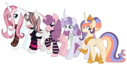 Size: 3484x1793 | Tagged: safe, artist:monochrome-sunsets, imported from derpibooru, oc, oc only, alicorn, pony, unicorn, clothes, female, horn, mare, scarf, simple background, transparent background