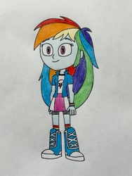 Size: 755x1005 | Tagged: safe, imported from derpibooru, rainbow dash, human, equestria girls, boots, clothes, high heel boots, shoes, simple background, solo, white background