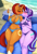 Size: 832x1216 | Tagged: prompter needed, source needed, safe, imported from derpibooru, starlight glimmer, stellar flare, anthro, ai content, ai generated, beach, beach towel, bikini, blushing, breasts, busty starlight glimmer, busty stellar flare, clothes, cooler, drink, kiss on the lips, kissing, ocean, swimsuit, water