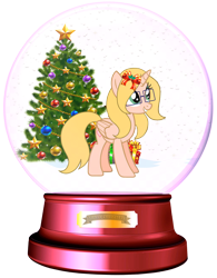 Size: 1700x2177 | Tagged: safe, artist:lizzmcclin, imported from derpibooru, oc, oc:allie, female, simple background, snow globe, solo, transparent background