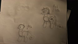 Size: 4096x2304 | Tagged: safe, imported from derpibooru, oc, oc only, oc:ardent blossom, unicorn, female, horn, mare, my little pony, photo, sketch, solo