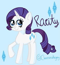 Size: 2059x2239 | Tagged: safe, artist:cheesecakeyay, imported from derpibooru, rarity, unicorn, cutie mark, digital art, horn