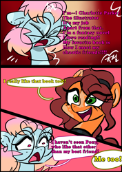 Size: 1240x1754 | Tagged: safe, artist:jully-park, imported from derpibooru, oc, oc:charlotte parker, oc:kelly clark, earth pony, pony, comic