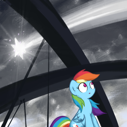 Size: 3000x3000 | Tagged: safe, artist:widelake, imported from derpibooru, comet tail, rainbow dash, pegasus, female, solo