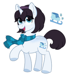 Size: 1700x1800 | Tagged: safe, artist:pink-pone, imported from derpibooru, oc, oc:alice (lastoftheknights), pony, unicorn, clothes, female, horn, mare, scarf, simple background, solo, transparent background