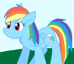 Size: 865x745 | Tagged: safe, artist:cmara, imported from derpibooru, rainbow dash, pegasus, pony, female, solo