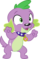 Size: 3000x4384 | Tagged: safe, artist:cloudy glow, imported from derpibooru, spike, dog, equestria girls, bipedal, collar, dog collar, male, simple background, spike the dog, transparent background, vector