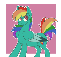 Size: 1247x1159 | Tagged: safe, artist:lawkbutt, imported from derpibooru, rainbow dash, pegasus, pony, folded wings, simple background, solo, wings