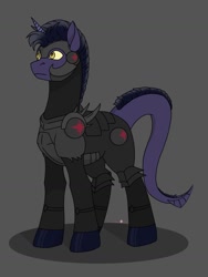 Size: 1384x1840 | Tagged: safe, imported from derpibooru, oc, oc:folket firewing, dracony, dragon, hybrid, pony, unicorn, equestria at war mod, fanfic:the prophecy, fanfic:пророчество, armor, clothes, horn, military uniform, night guard, uniform