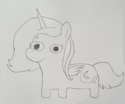 Size: 1306x1086 | Tagged: safe, artist:powman101, imported from derpibooru, princess luna, alicorn, monochrome, solo, squatpony