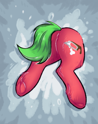 Size: 1823x2285 | Tagged: safe, artist:lonerdemiurge_nail, imported from derpibooru, oc, pony, butt, fluffy, hooves, my little pony, plot, solo