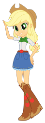 Size: 416x1122 | Tagged: safe, artist:cwt10101, imported from derpibooru, applejack, human, equestria girls, applejack's hat, cowboy hat, female, hat, solo