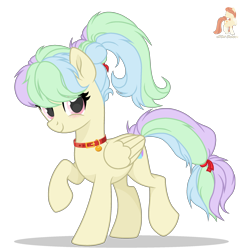 Size: 2100x2100 | Tagged: safe, artist:r4hucksake, imported from derpibooru, oc, oc:coup de pinceau, pegasus, pony, collar, female, mare, simple background, solo, transparent background