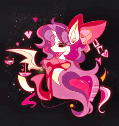 Size: 1924x2044 | Tagged: safe, imported from derpibooru, oc, oc:erhai ripple, bat pony, hybrid, pony, unicorn, horn