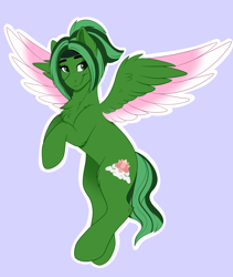 Size: 2812x3324 | Tagged: safe, artist:decemberbreeze, imported from derpibooru, oc, oc only, oc:tranquil zen, pegasus, colored wings, commission, commissioner:legionofblues, cutie mark, female, mare, mare oc, multicolored wings, pegasus oc, solo, wings