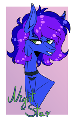 Size: 1720x2804 | Tagged: safe, artist:p4ttka, imported from derpibooru, oc, oc:nightstaroc, bat pony, cute, female