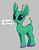 Size: 298x379 | Tagged: safe, artist:shydale, imported from derpibooru, oc, oc only, oc:glorp, alien, alien pony, pony, antennae, bug eyes, extraterrestrial, female, gray background, magma.com, outline, simple background, solo, speech bubble, unknown language, white outline