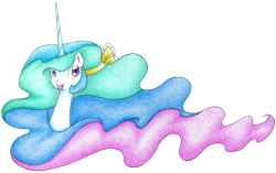 Size: 1204x755 | Tagged: safe, artist:bluemagic, imported from derpibooru, princess celestia, alicorn, pony, candy, ethereal mane, food, horn, lollipop, simple background, transparent background