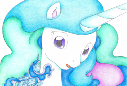 Size: 2270x1546 | Tagged: safe, artist:bluemagic, imported from derpibooru, princess celestia, princess luna, alicorn, pony, horn, simple background, tiny alicorn, white background, wings