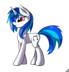 Size: 1600x1657 | Tagged: safe, artist:capseys, imported from derpibooru, dj pon-3, vinyl scratch, pony, unicorn, female, horn, mare, profile, red eyes, side view, simple background, solo, transparent background, wrong eye color