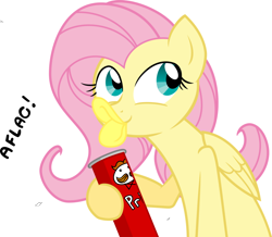 Size: 900x783 | Tagged: safe, artist:anonymous, imported from twibooru, fluttershy, pegasus, chips, food, image, png, potato chips, pringles, simple background, white background