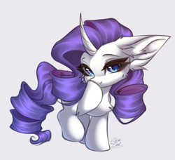 Size: 2247x2048 | Tagged: safe, artist:shinoshai, imported from derpibooru, rarity, pony, unicorn, chibi, horn, solo