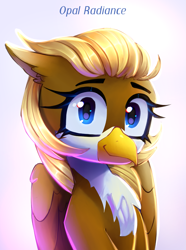 Size: 2229x3000 | Tagged: safe, artist:opal_radiance, imported from derpibooru, oc, griffon, solo