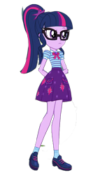 Size: 1600x3000 | Tagged: safe, edit, edited screencap, editor:cutler1228, imported from derpibooru, screencap, sci-twi, twilight sparkle, equestria girls, glasses, not a vector, ponytail, simple background, solo, transparent background