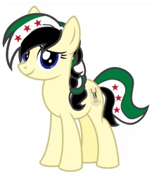 Size: 720x832 | Tagged: safe, artist:pedro720k_izzy_oficial, imported from derpibooru, oc, pony, nation ponies, ponified, solo, syria