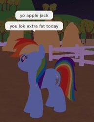 Size: 331x430 | Tagged: safe, imported from derpibooru, rainbow dash, pegasus, pony, cute, joke, meme, photo, solo