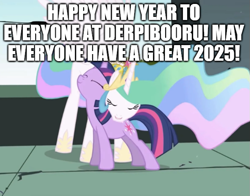 Size: 637x500 | Tagged: safe, edit, edited screencap, imported from derpibooru, screencap, princess celestia, twilight sparkle, alicorn, pony, unicorn, friendship is magic, duo, duo female, female, happy new year, holiday, mare, my little pony, new year, unicorn twilight