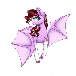 Size: 1000x1000 | Tagged: safe, artist:strawberry-heartrose, imported from derpibooru, oc, oc:sugarcoat swirl, bat pony, pony, female, mare, simple background, solo, transparent background