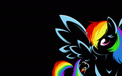 Size: 1920x1200 | Tagged: dead source, safe, artist:braukoly, imported from derpibooru, rainbow dash, pegasus, pony, female, old art, solo, solo female, wallpaper