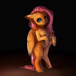 Size: 4000x4000 | Tagged: safe, artist:miokomata, imported from derpibooru, fluttershy, pegasus, pony, bipedal, cute, female, floppy ears, freckles, freckleshy, mare, shyabetes, solo