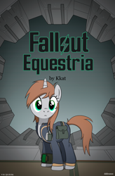 Size: 2300x3512 | Tagged: safe, artist:dddromm, imported from derpibooru, oc, oc only, oc:littlepip, pony, unicorn, fallout equestria, horn, solo, unicorn oc